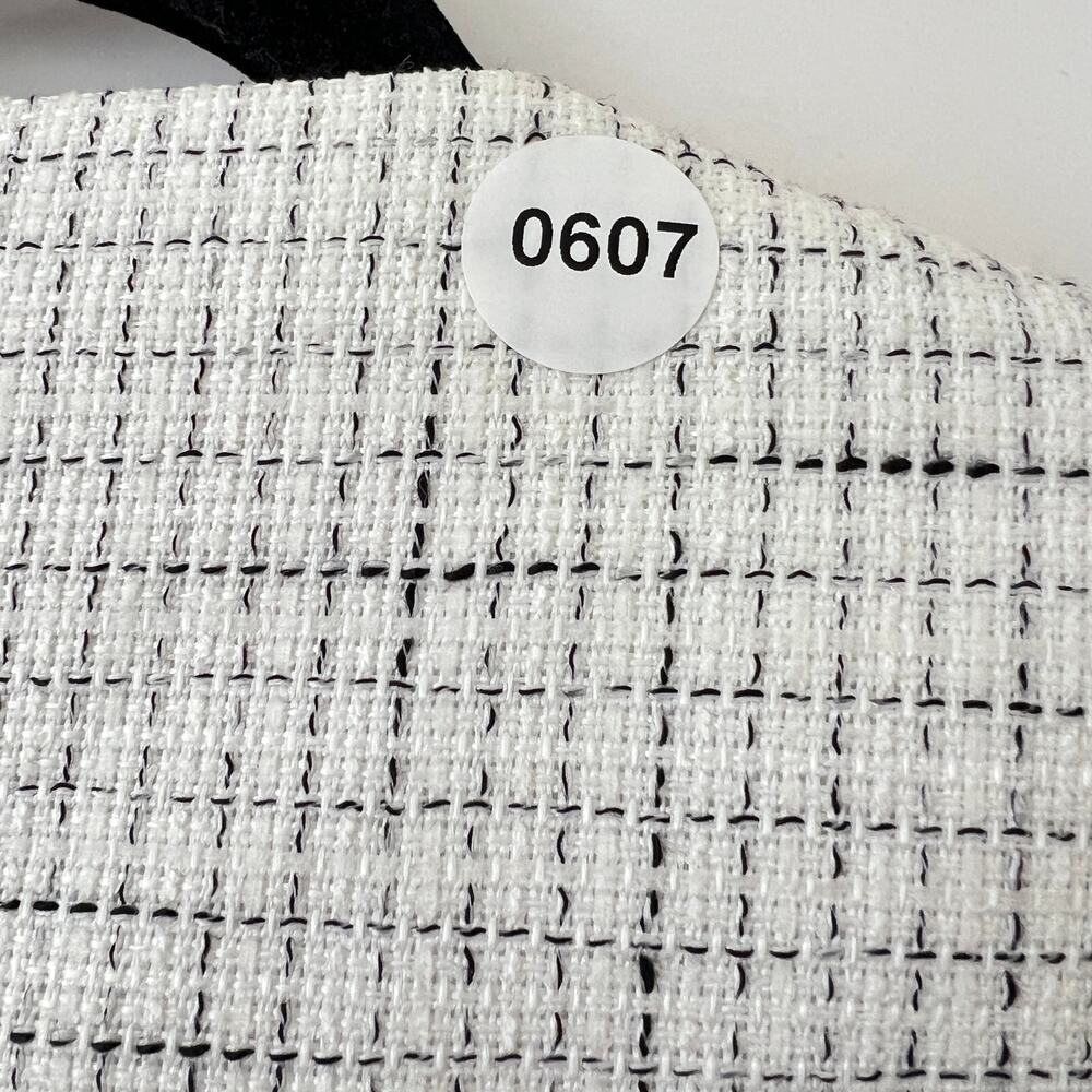 Reformation Womens Terra Tweed Jacket White Size 12 - Picture 10 of 10
